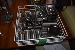 *Assortment of Measures, Mixing Equipment and Bain Inserts with Lids