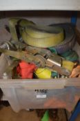 Box of Various Ratchet and Other Straps