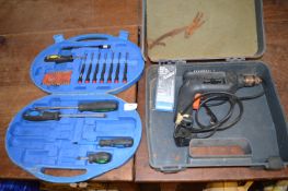 Black & Decker Pistol Drill and a Part Set of Scre