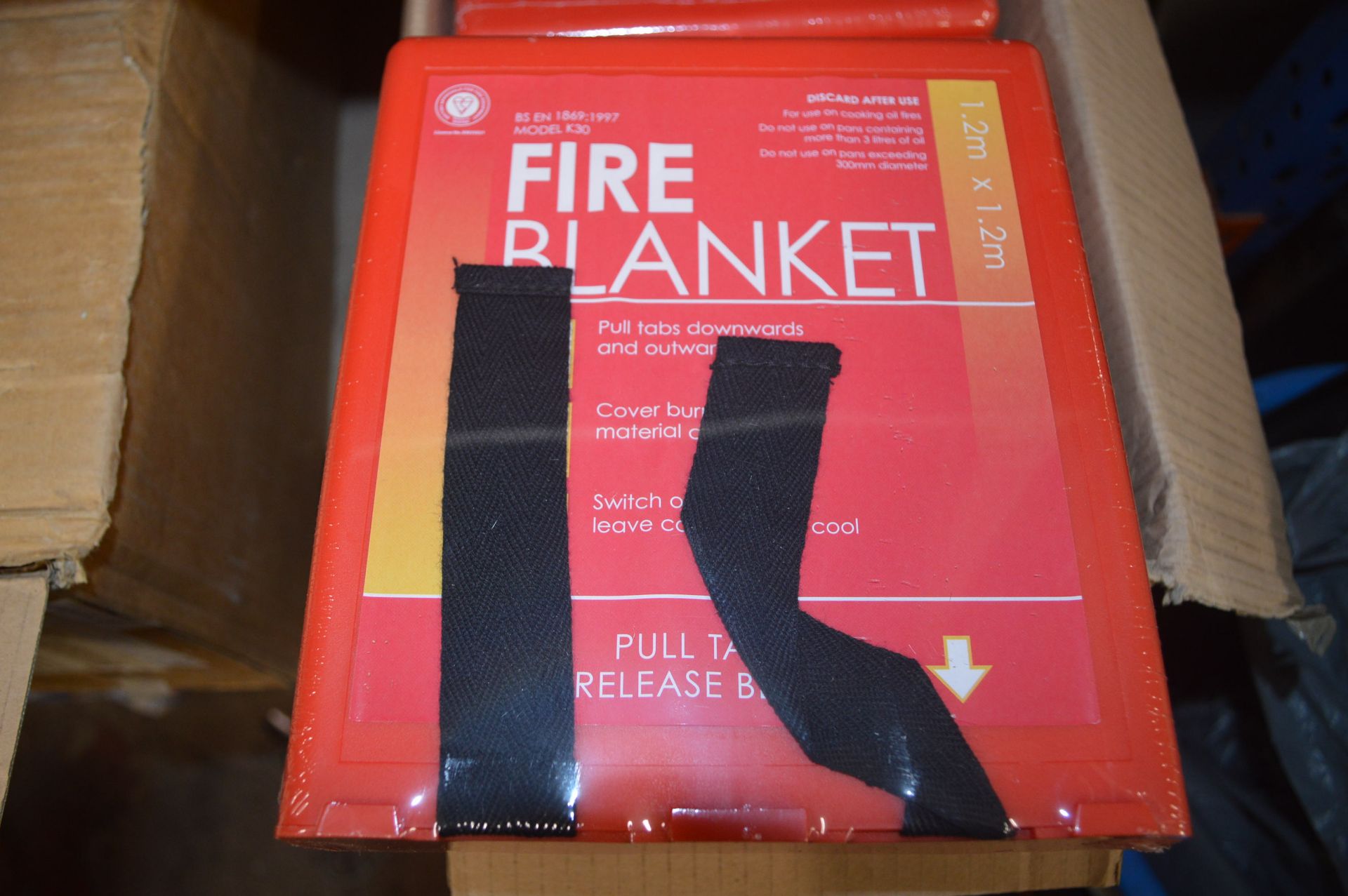 *Nine 120x120cm Fire Blankets