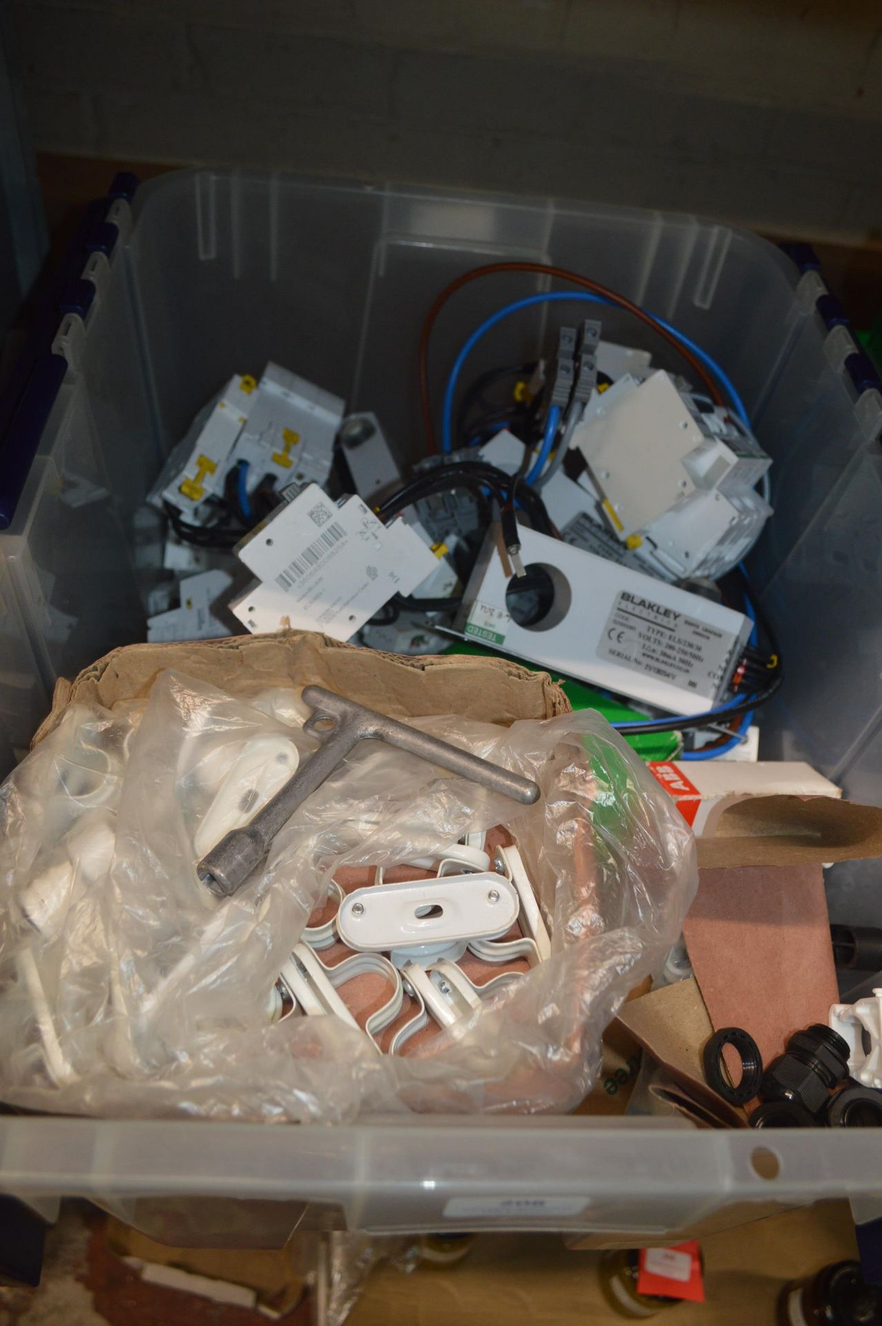 *Box of Electrical Components Including Earth Leak