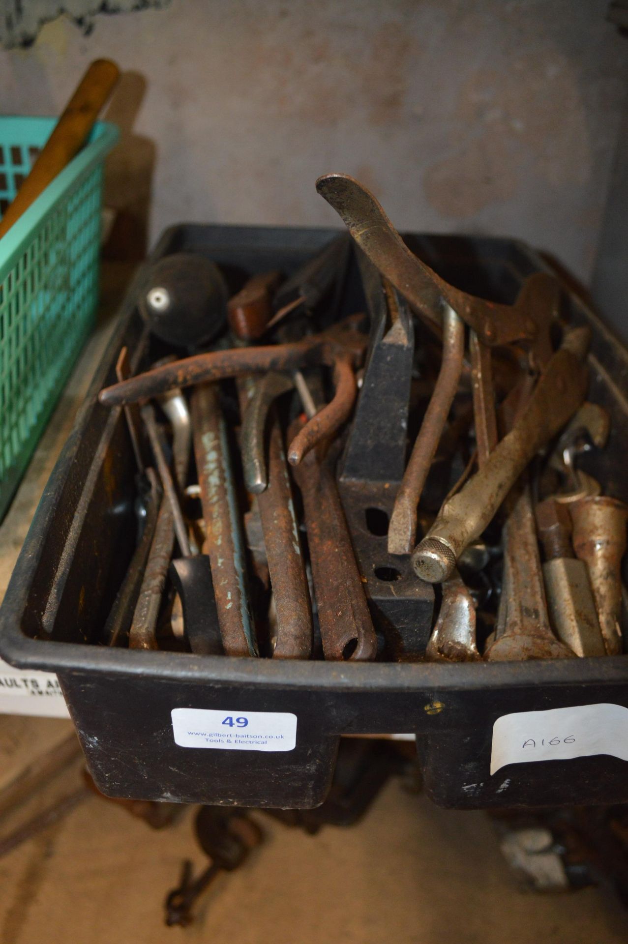 Tools Tray Containing Various Tools