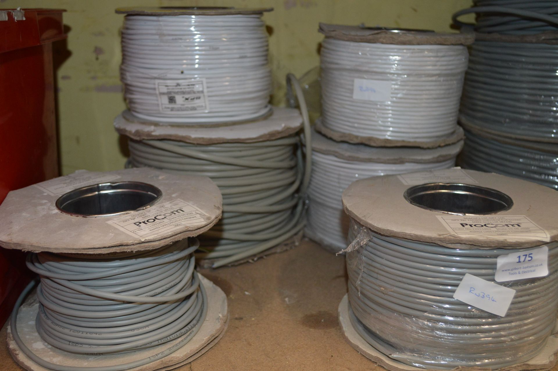 *Six Assorted Reels of Coms Cable