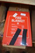 *Five 180x120cm Fire Blankets