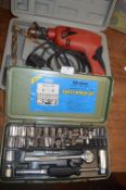 Power Devil Drill and a 56pc Socket Wrench Set