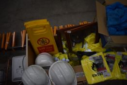 *Storage Cabinet Containing Assorted PPE, Mirrors, Safety Signs, etc.