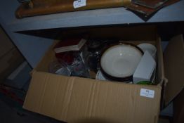 *Two Boxes of Assorted Crockery and Dolce Gusto Coffee Pouches