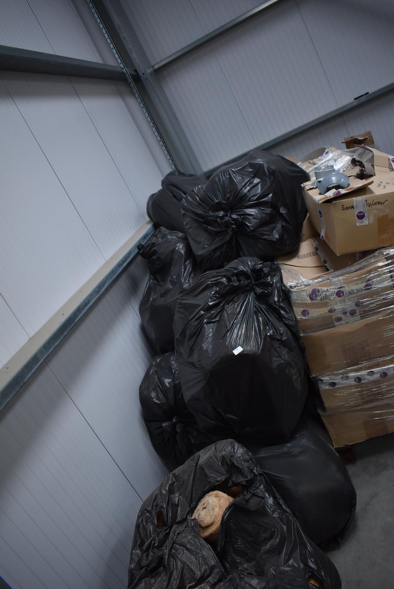 *Quantity of Black Bin Liners Containing Thermal and Acoustic Insulation