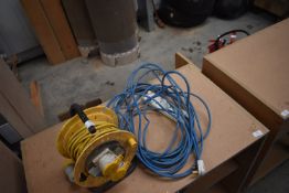 *110v Extension Cable on Reel and a 240v Extension Cable