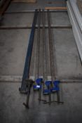 *Four 7ft Sash Clamps