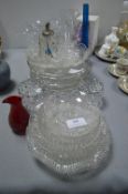 Cut Glass Crystal Vases, Bowls, etc.