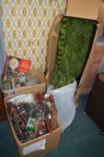 Boxed Christmas Tree, Outdoor Lights, Decorations,