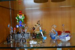 Murano Glass Animals, Clown, etc.