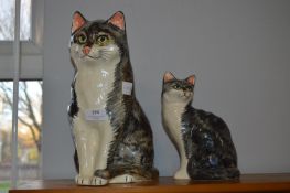 Two Pottery Cats