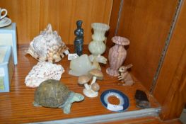 Decorative Animals, Shells, and a Classical Figure