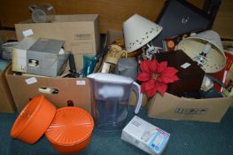 Three Boxes of Household Goods, Decorative Items,