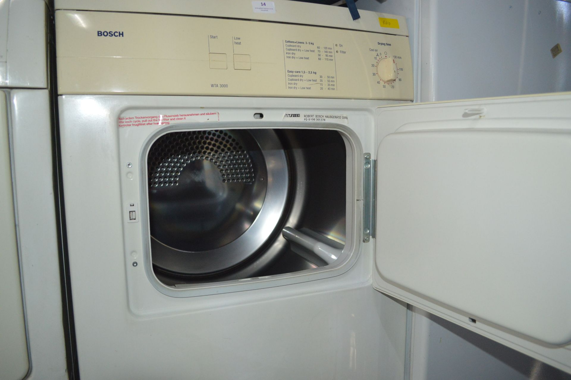 Bosch Tumble Dryer - Image 2 of 2