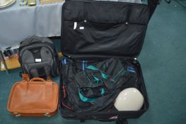 Large Suitcase and a Quantity of Holdalls, Backpac