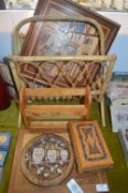 Marquetry Pictures, Wooden Decorative Items, Newsp