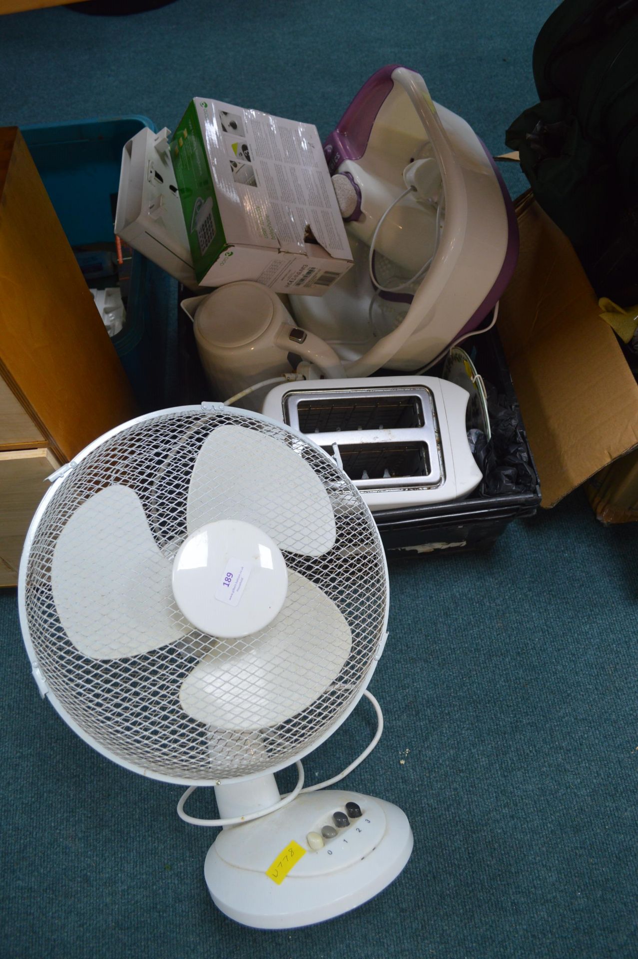 Electrical Items Including Oscillating Fan, Foot S