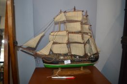 Wooden Model Sailing Ship