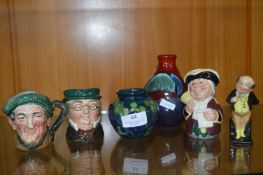 Small Moorcroft Vase, Poole Vase, Doulton Characte