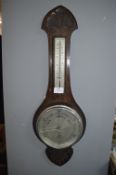 Vintage Oak Framed Barometer for Restoration