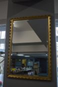 Gilt Framed Beveled Edge Mirror