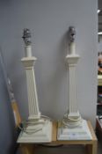 Pair of Classical Style Table Lamp Bases