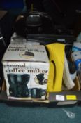 Electrical Items: Bread Maker, Coffee Maker, etc.