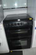 Hotpoint Black Electric Oven with Twin Grill
