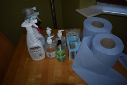 *Assorted Hand Sanitiser, Cleaning Sprays, PPE, Blue Roll, etc.