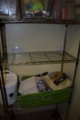 *Chrome Adjustable Pot Rack with Four Shelves