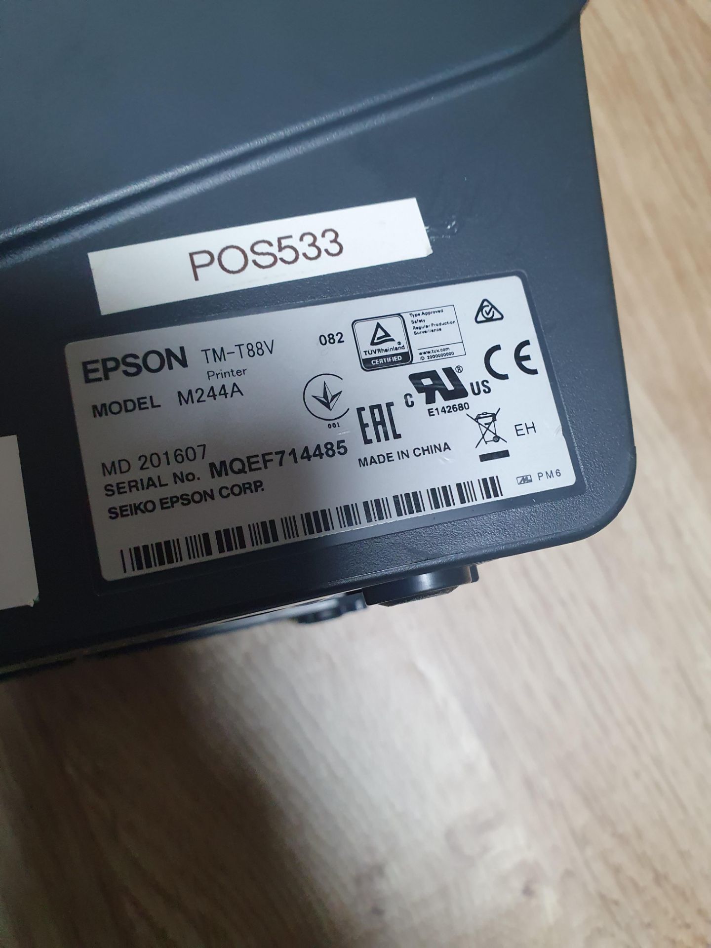 * Epson TM-T88V thermal EPOS printer - Image 2 of 2