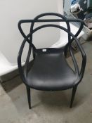 * light weight black feature chair