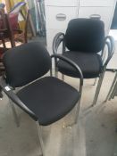 * 3 x office chairs - stackable