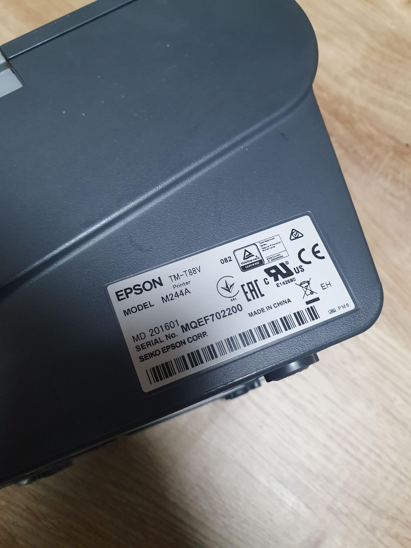 * Epson TM-T88V thermal EPOS printer - Image 2 of 2