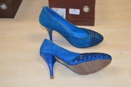 *Red Dragonfly Blue High Heels Size: 4