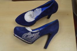 *Red Dragonfly Blue High Heels Size: 4