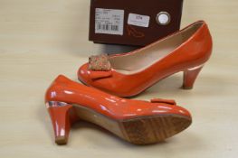 *Red Dragonfly Orange High Heels Size: 5