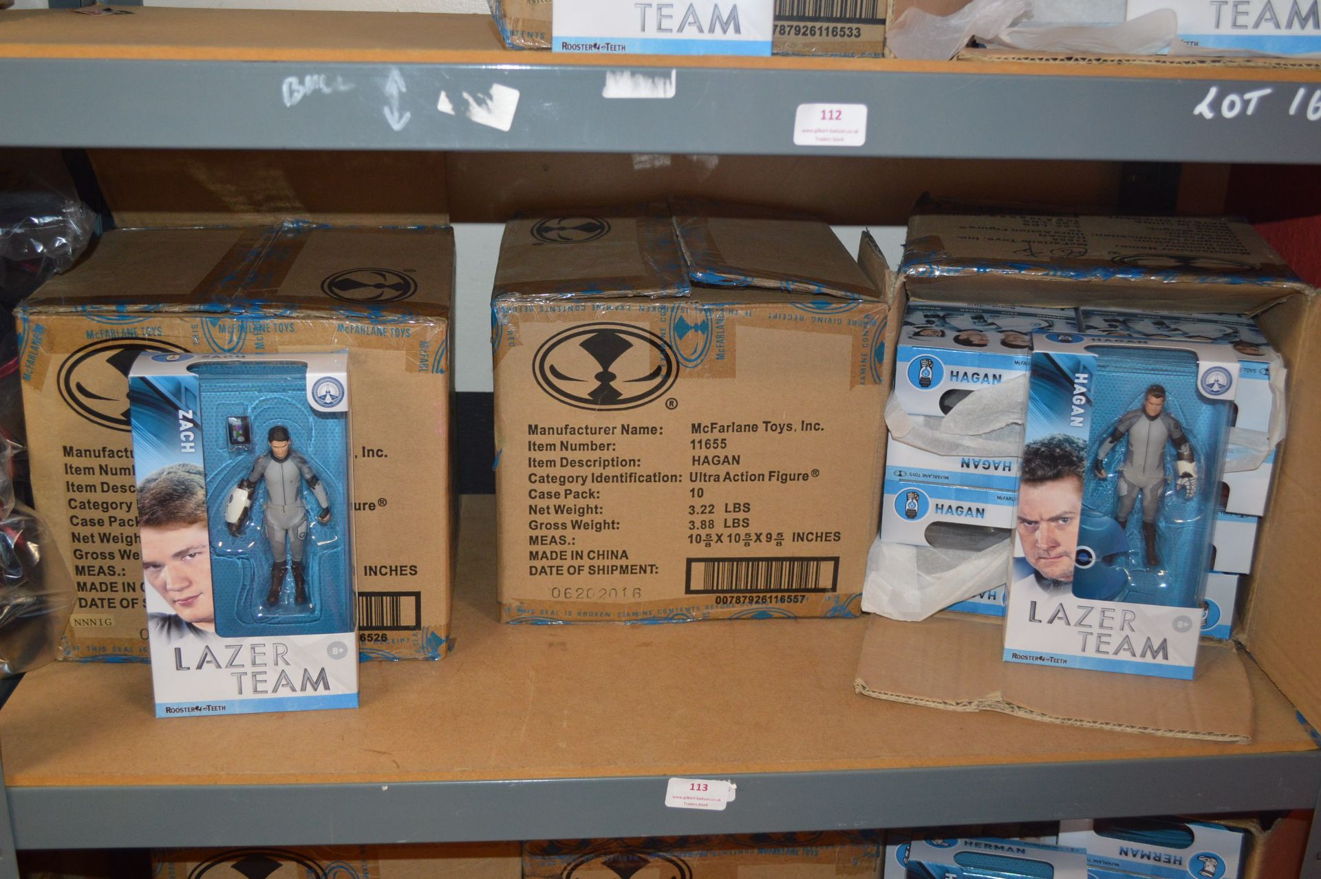 *Three Boxes of Lazer Team Ultra Action Figures