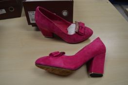 *Red Dragonfly Pink High Heels Size: 4
