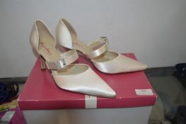 Rainbow Club Scarlet Ivory Satin Shoes: 4