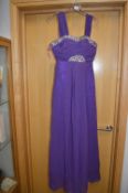 Purple Evening Dress Size: 10