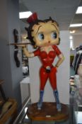 36" Betty Boop Roller Skating Figure with Tray