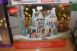 *Disney Animated Holiday House with Lights and Mus
