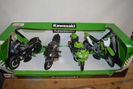 *Maisto Kawasaki Motorbike Set x4