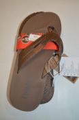 *Flojos Men's Brown Flip-Flops Size: 10