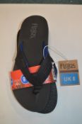 *Flojos Men's Black Flip-Flops Size: 8