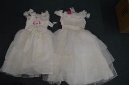 Two Assorted Girls Bridesmaid Dresses